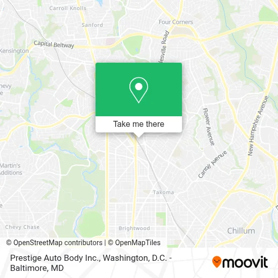 Prestige Auto Body Inc. map