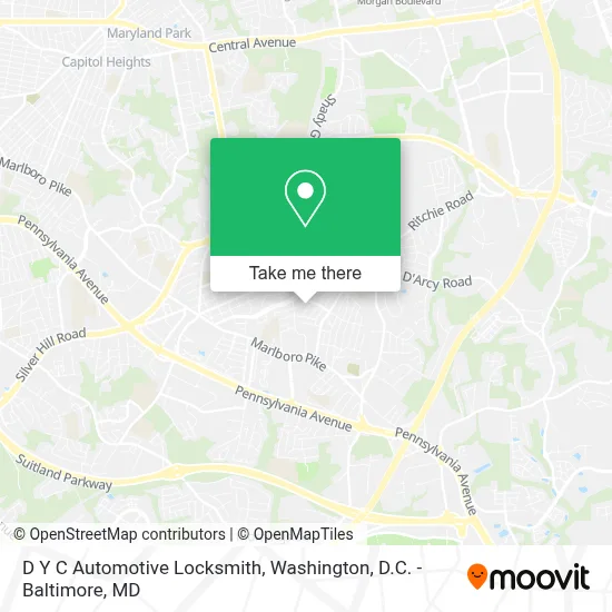 D Y C Automotive Locksmith map
