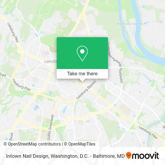 Intown Nail Design map