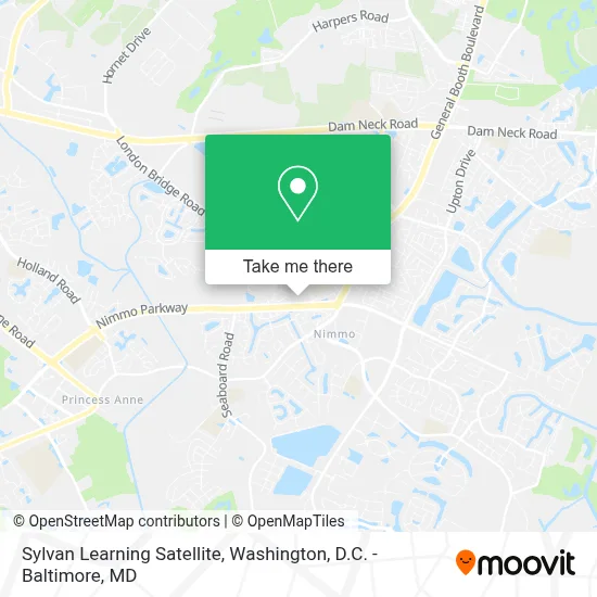Sylvan Learning Satellite map
