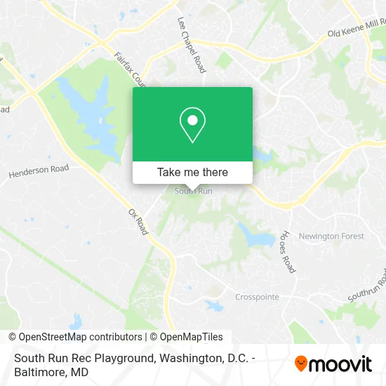 South Run Rec Playground map