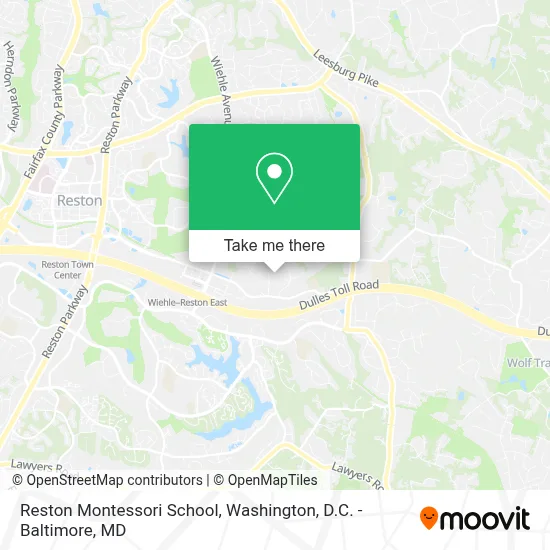 Reston Montessori School map