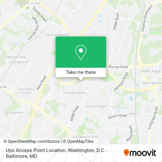 Ups Access Point Location map