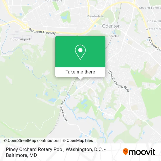 Piney Orchard Rotary Pool map