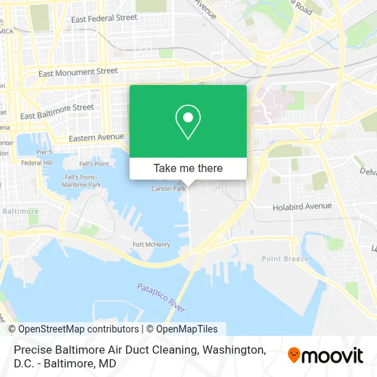 Precise Baltimore Air Duct Cleaning map