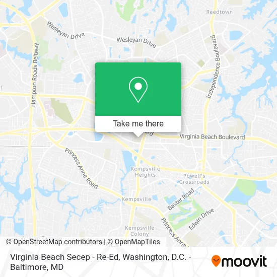 Virginia Beach Secep - Re-Ed map