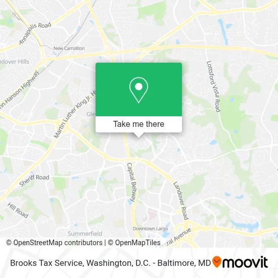 Brooks Tax Service map