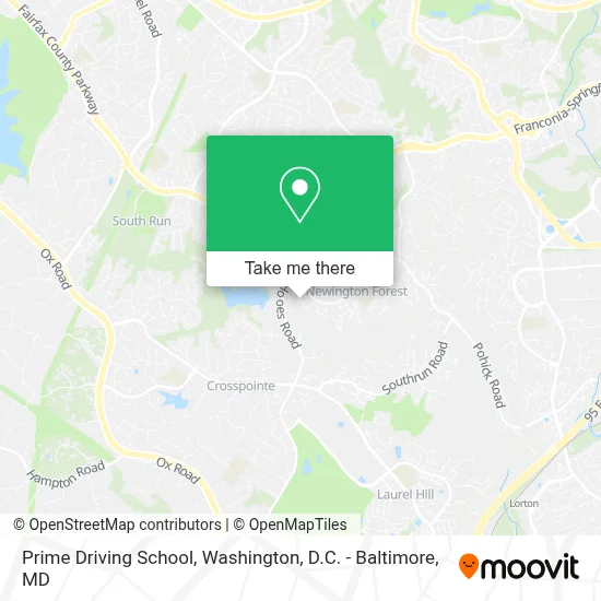 Prime Driving School map