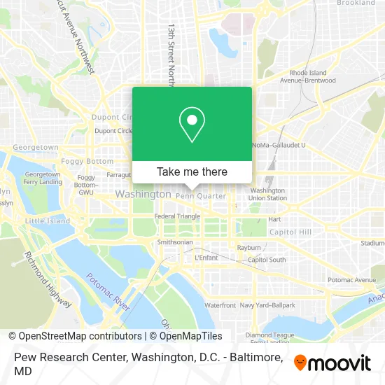Pew Research Center map