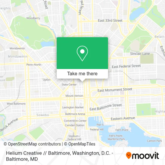 Helium Creative // Baltimore map