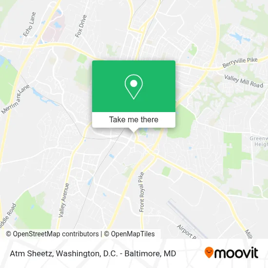 Atm Sheetz map