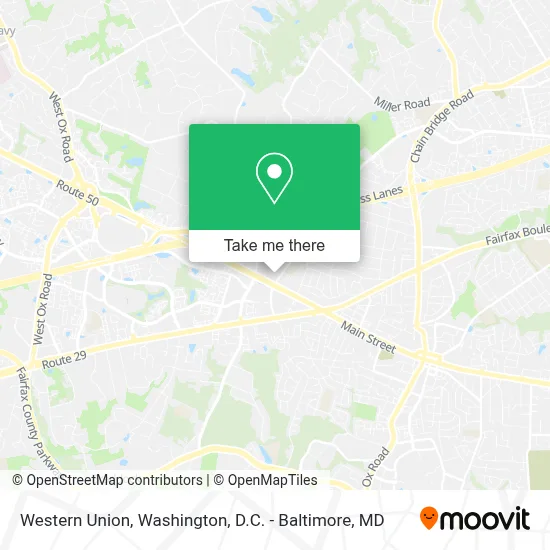 Western Union map
