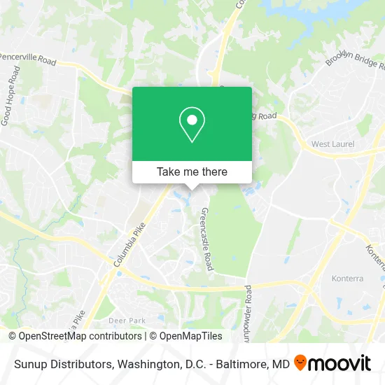 Sunup Distributors map
