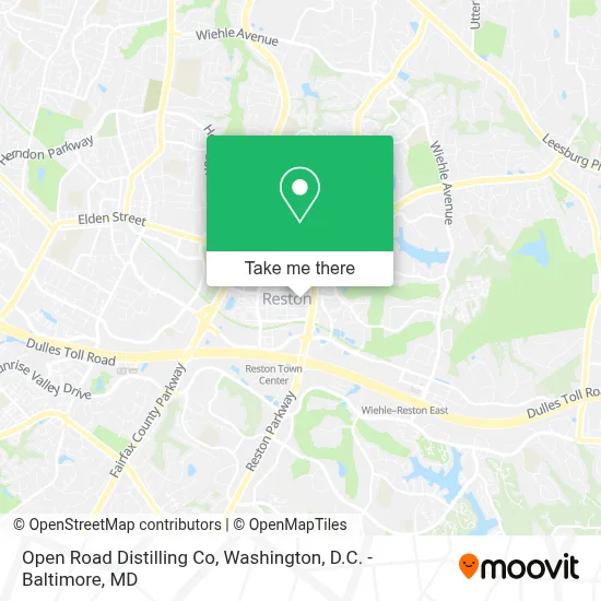 Open Road Distilling Co map