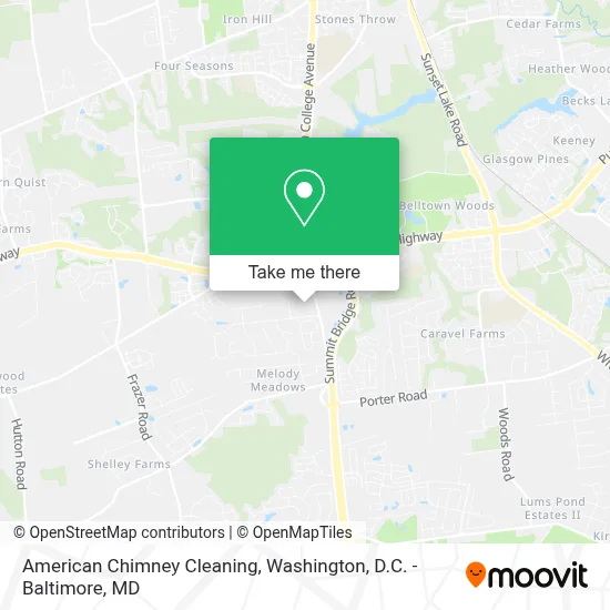American Chimney Cleaning map