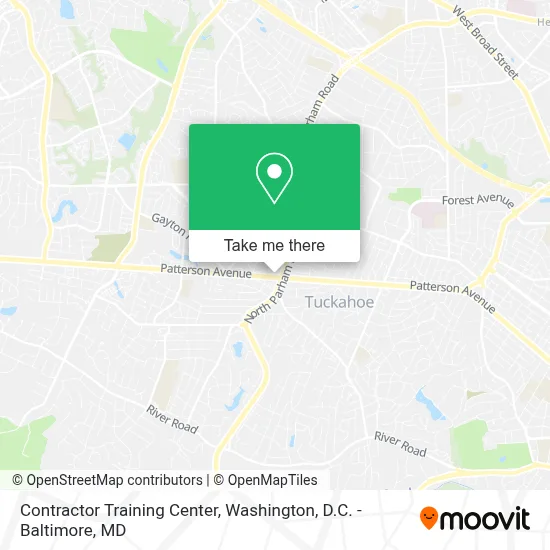 Contractor Training Center map