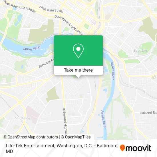 Lite-Tek Entertainment map