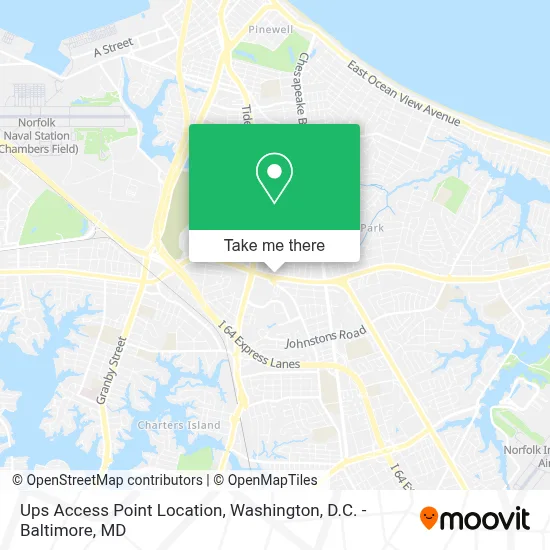 Ups Access Point Location map
