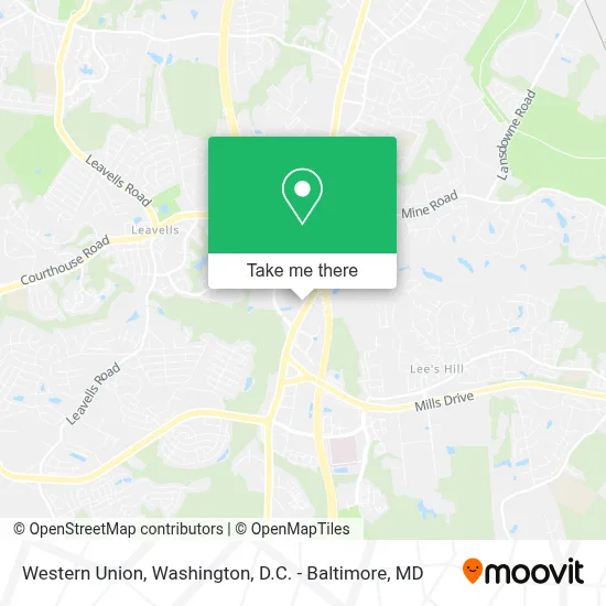 Western Union map