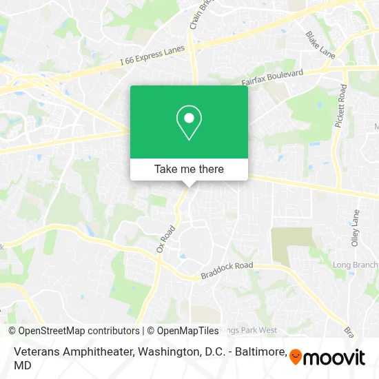 Veterans Amphitheater map