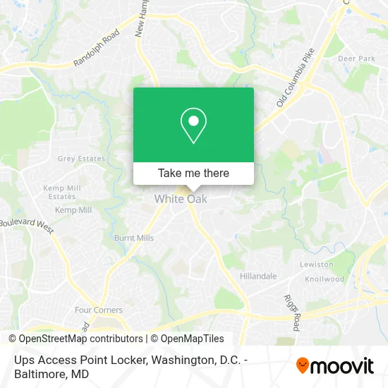 Ups Access Point Locker map