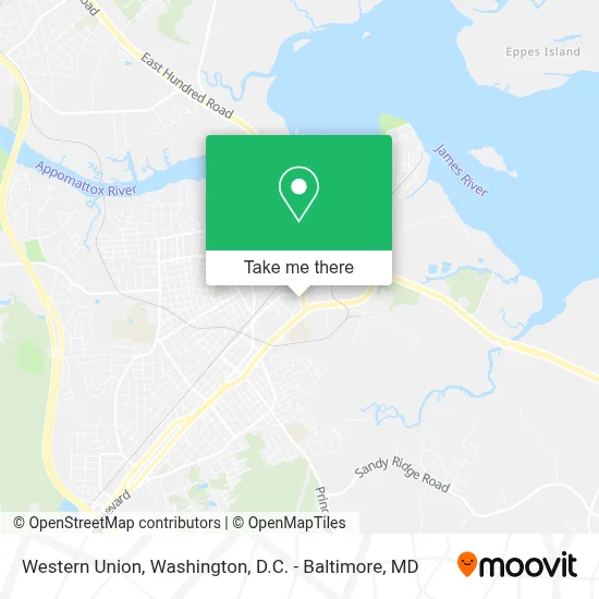 Western Union map