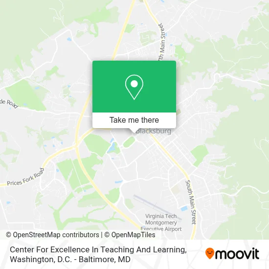 Center For Excellence In Teaching And Learning map
