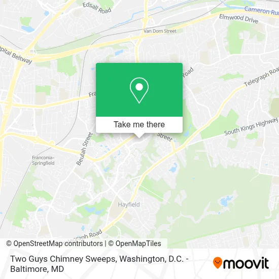 Two Guys Chimney Sweeps map
