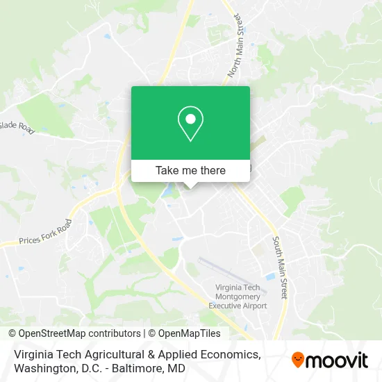 Virginia Tech Agricultural & Applied Economics map