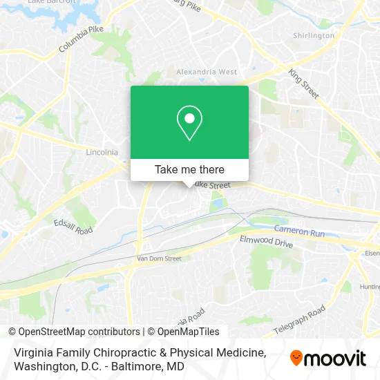 Virginia Family Chiropractic & Physical Medicine map