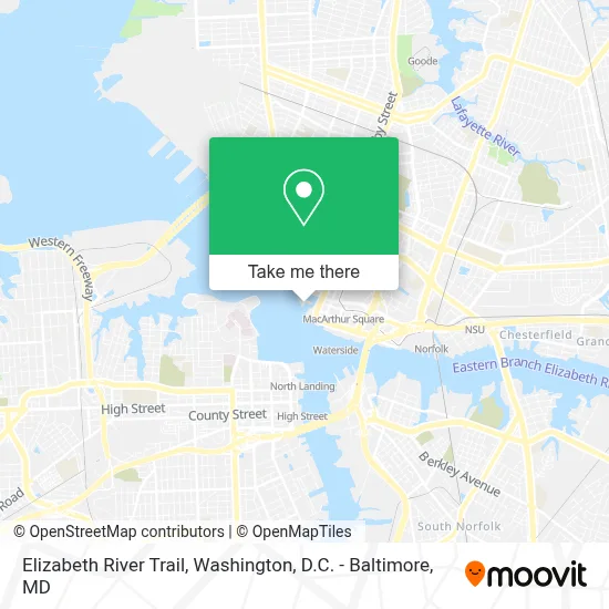 Elizabeth River Trail map
