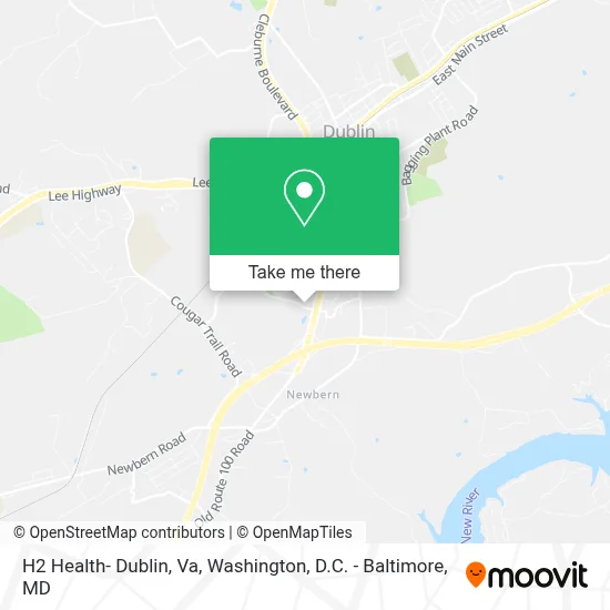 H2 Health- Dublin, Va map