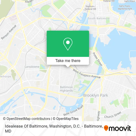 Idealease Of Baltimore map