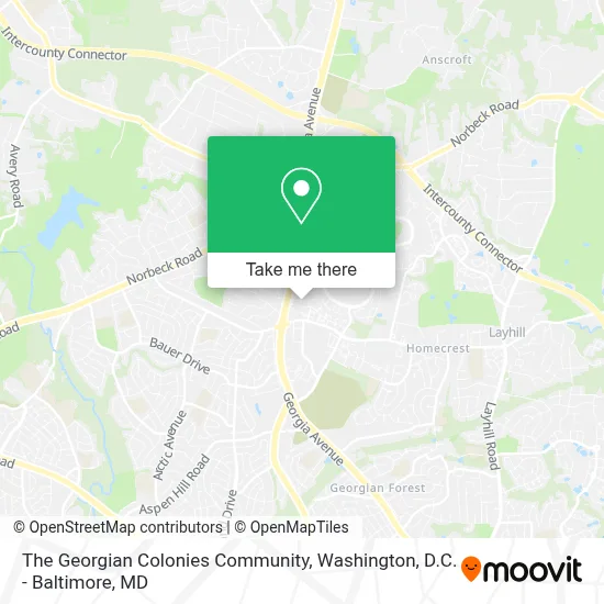 The Georgian Colonies Community map