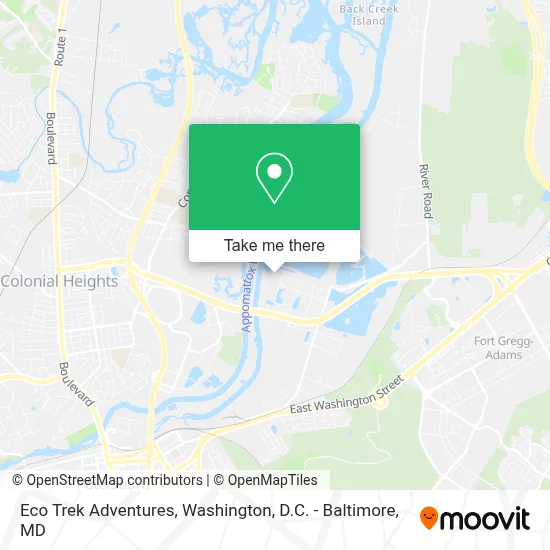 Eco Trek Adventures map