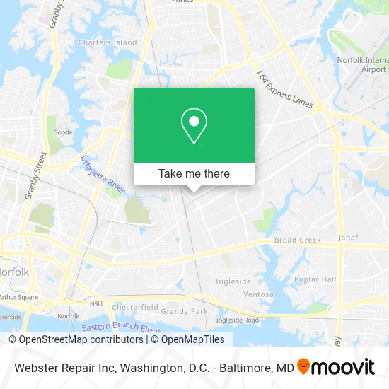 Webster Repair Inc map