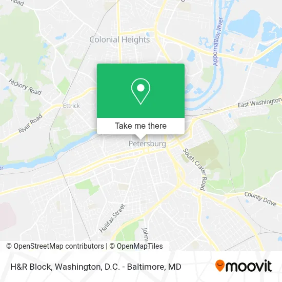 H&R Block map