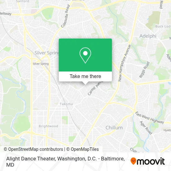 Alight Dance Theater map