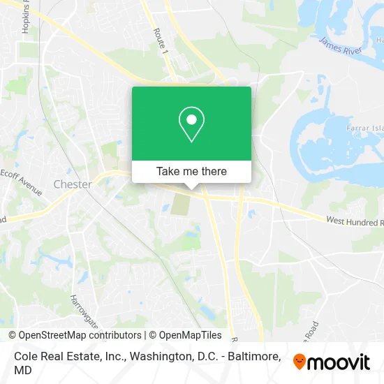 Cole Real Estate, Inc. map