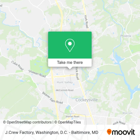 J.Crew Factory map