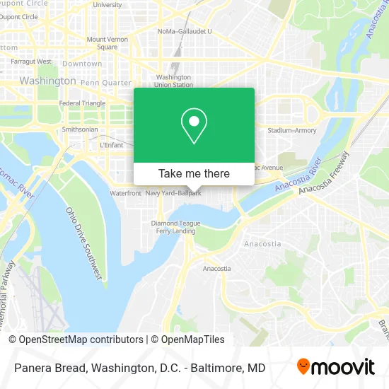 Panera Bread map