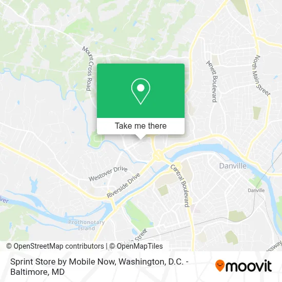 Sprint Store by Mobile Now map