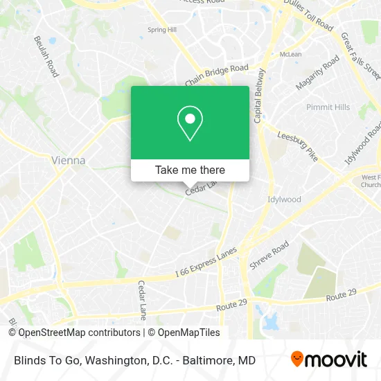 Blinds To Go map