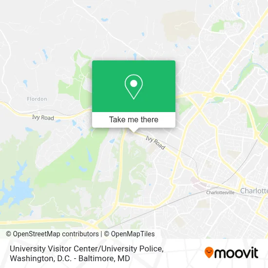 University Visitor Center / University Police map