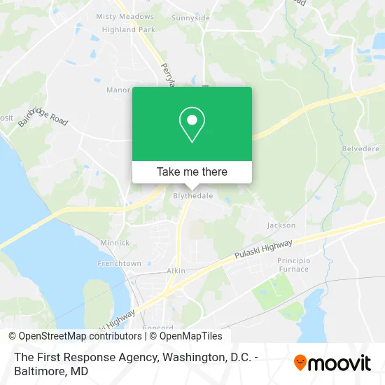 The First Response Agency map