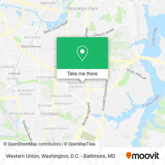 Western Union map