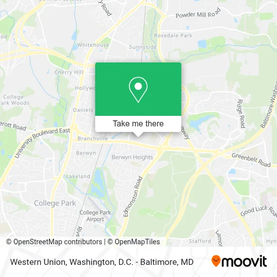 Western Union map