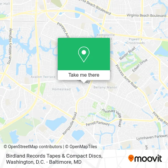 Birdland Records Tapes & Compact Discs map