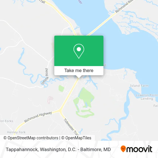 Tappahannock map