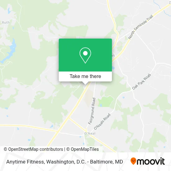 Anytime Fitness map